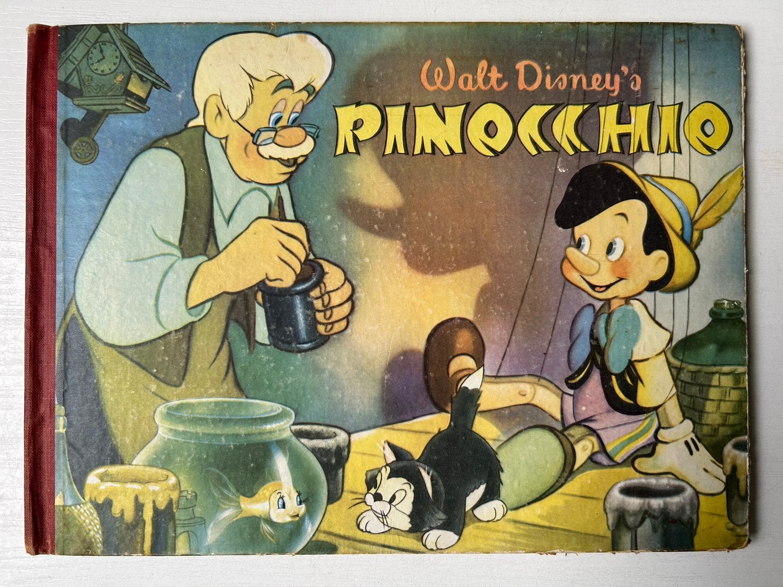 Walt Disney Pinocchio plaatjesalbum 1954 compleet Margriet, Boeken, Ophalen of Verzenden, Gelezen