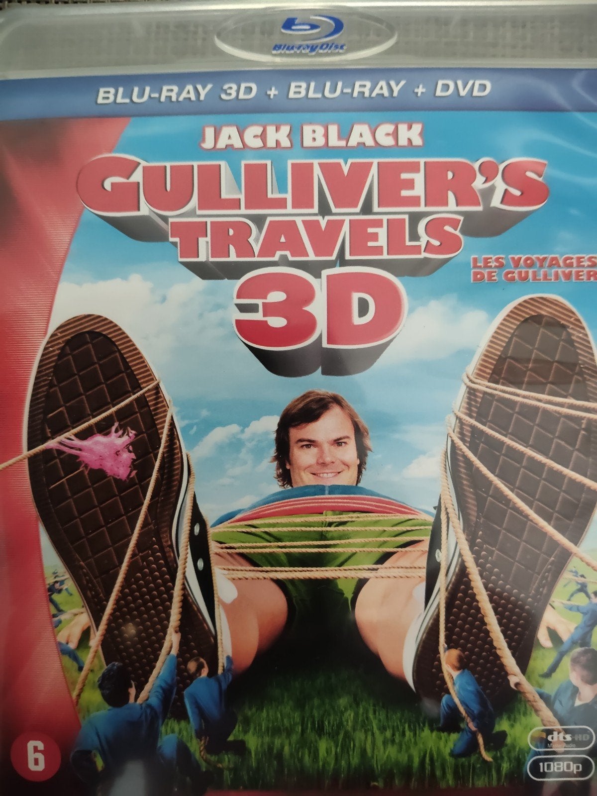 Gulliver's Travels 3D + Bluray + Dvd NL ZGAN Jack Black, Ophalen of Verzenden, Zo goed als nieuw, Avontuur