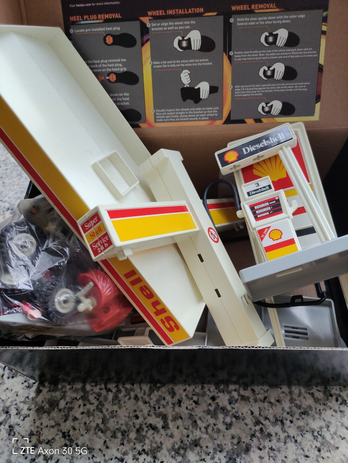 Playmobil Tankstation 3437 - Shell Service Station, Ophalen of Verzenden, Gebruikt, Complete set, Gebouw