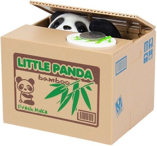 Leuke Panda Spaarpot - Automatisch Muntjes Pakken, Ophalen of Verzenden, Nieuw, Kunststof, Dier