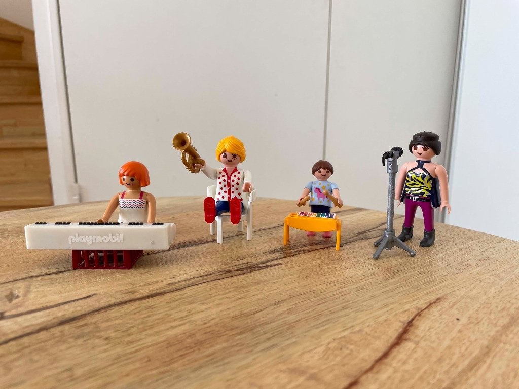 Playmobil muzikanten, band of muziekgroep, Gebruikt, Losse onderdelen, Ophalen of Verzenden, Figuren