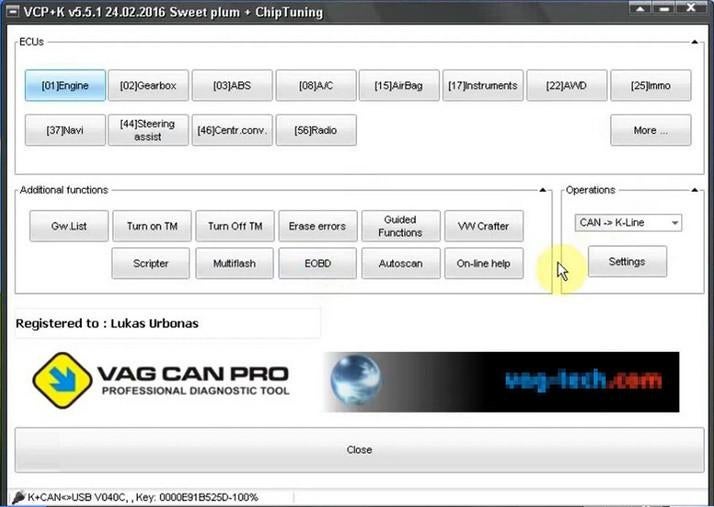 VAGCOM VAG CAN PRO v5.5.1. | OBD2 Diagnose Coderen Flashen, Auto diversen, Ophalen of Verzenden, Nieuw