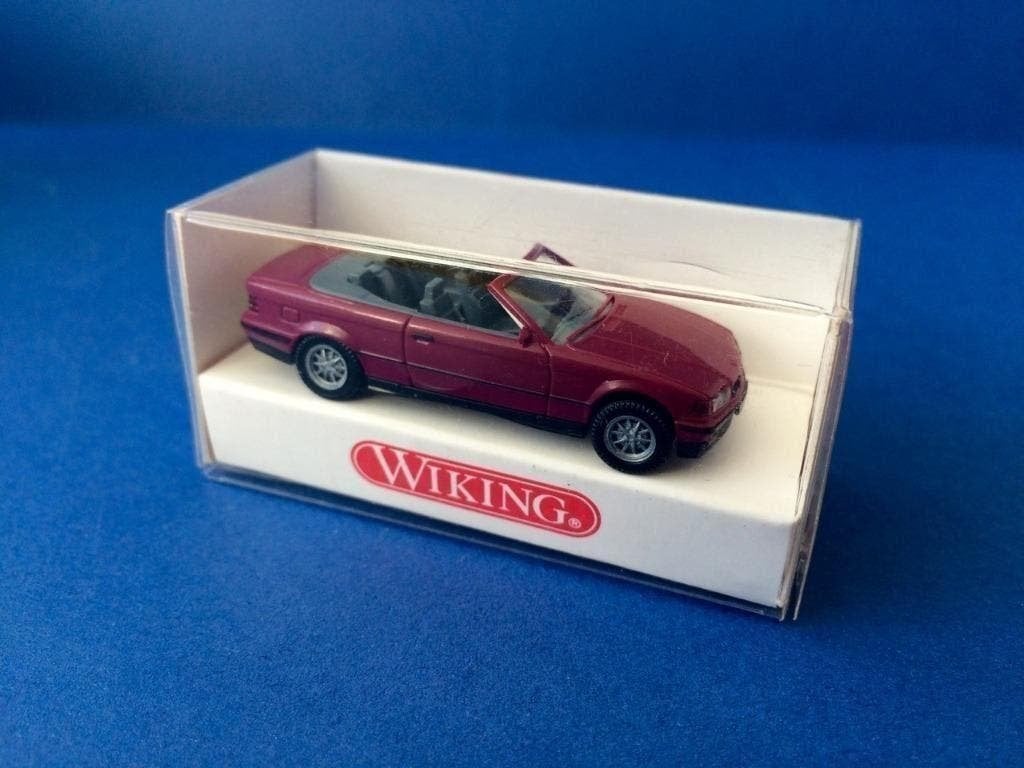 wiking 1940320 bmw 325i cabriolet bordeaux rood 1/87 h0, Ophalen of Verzenden, Nieuw, Bus of Vrachtwagen, Rietze