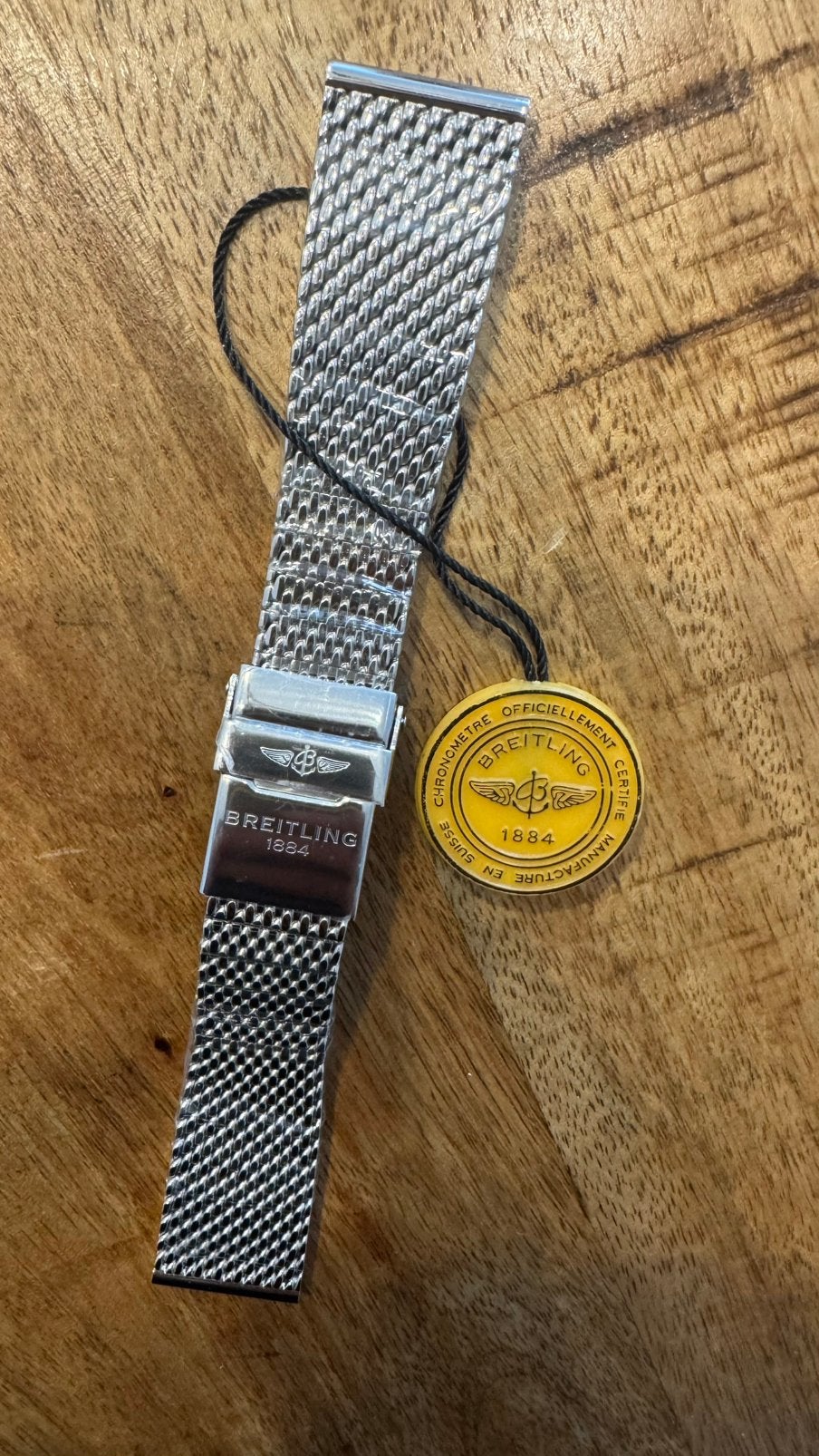 Dikke Breitling Superocean Heritage Mesh band, Ophalen of Verzenden, Zo goed als nieuw, Staal, Overige merken