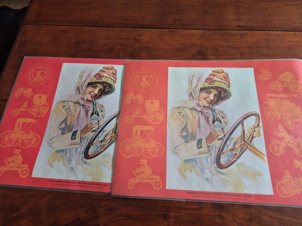 Nostalgische Coca Cola Placemats diverse, Verzamelen, Ophalen of Verzenden, Zo goed als nieuw, Gebruiksvoorwerp