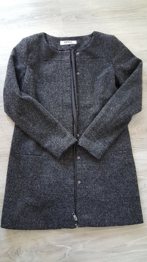 Nieuwe grijze jas only maat s, Only, Nieuw, Ophalen of Verzenden, Maat 36 (S)