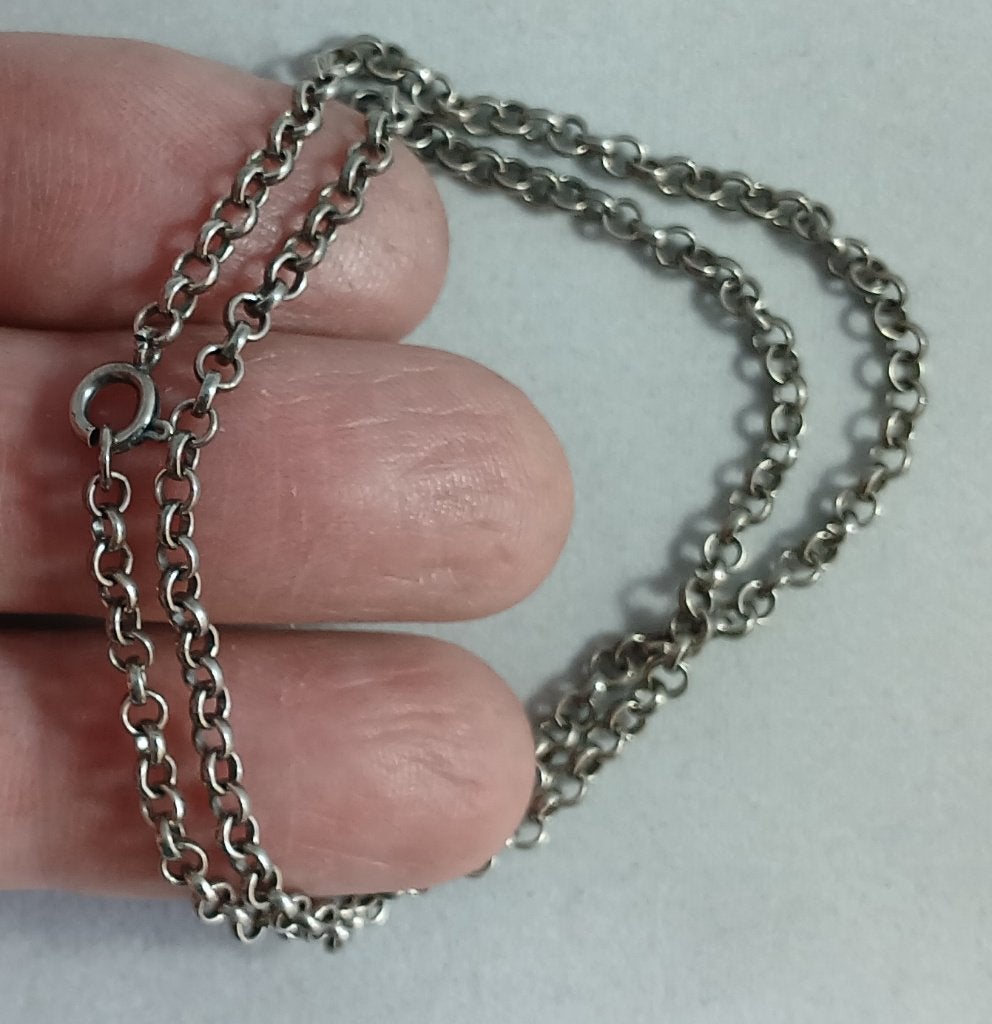 Zilveren ketting Jasseron schakels 42 cm 3,1 mm zwart 835, https://www.zilverjuwelier.nl/nieuw-toegevoegde-voorwerpen/, Zwart