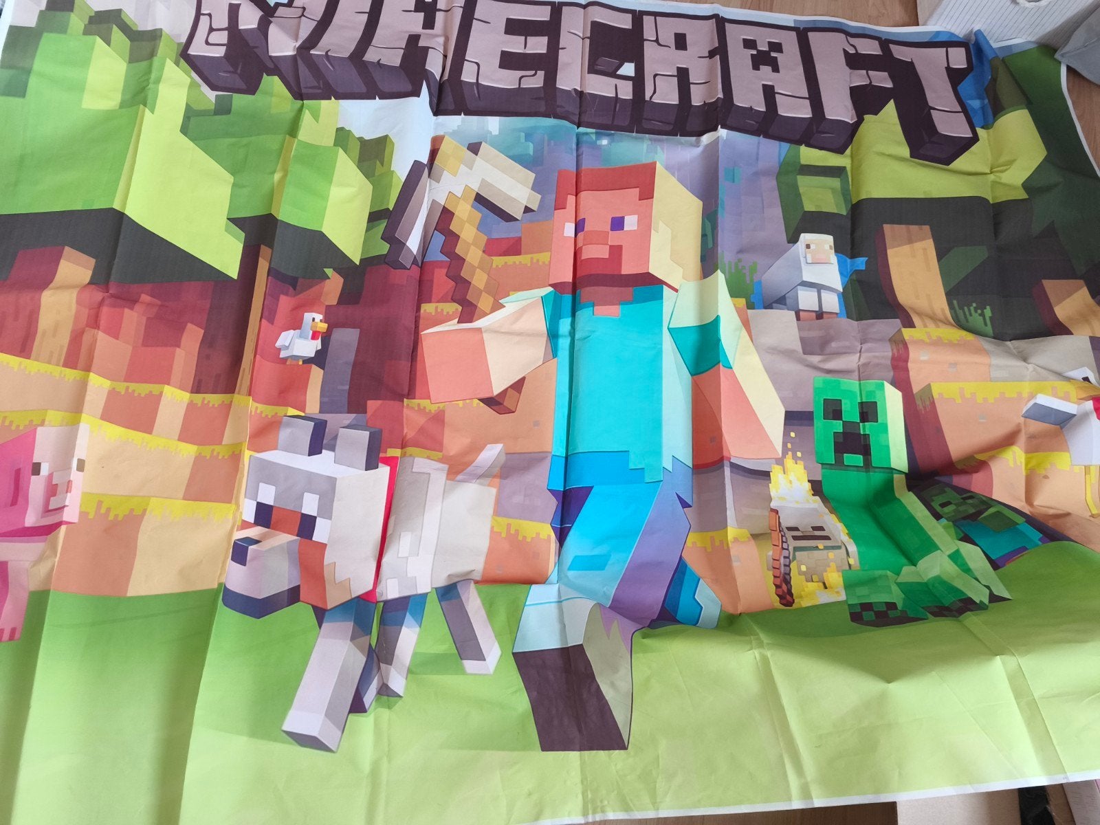 Minecraft muurdoek, Ophalen, Wanddecoratie
