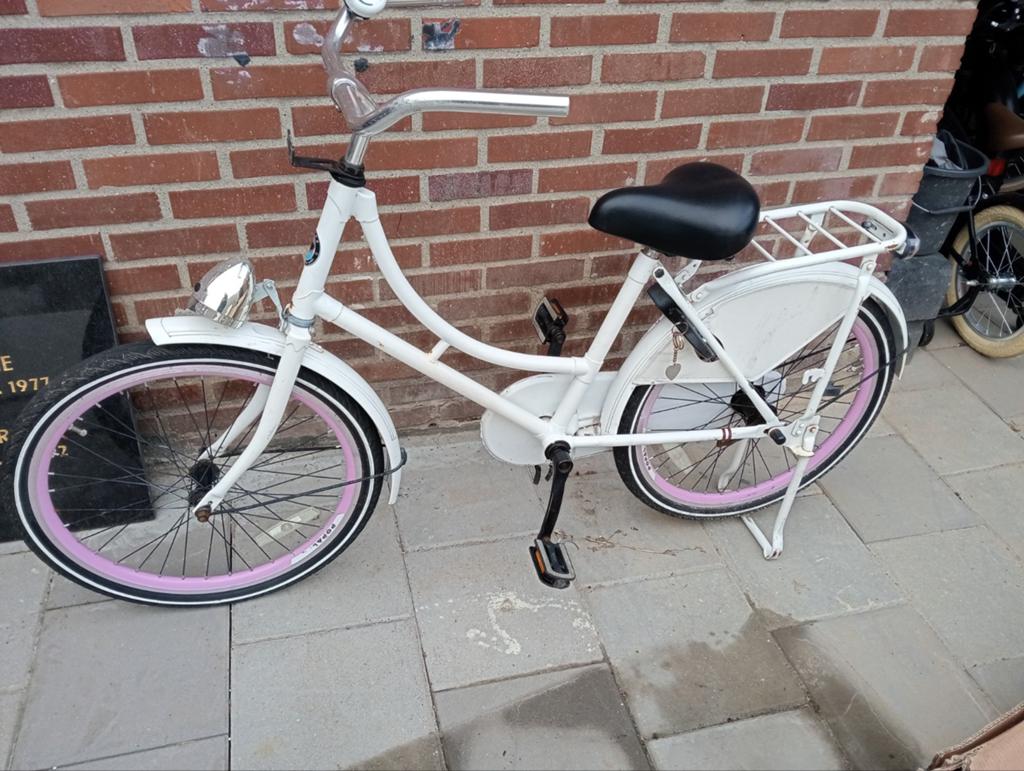 Te koop mooie popal meisjes fiets 22 inch, Ophalen, Gebruikt, Popal, Terugtraprem