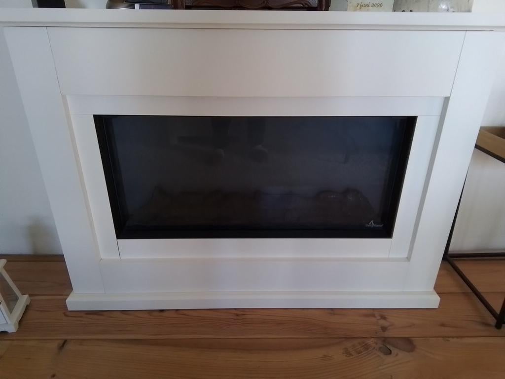 Sfeer haard Living Flame met afstandsbediening, Ophalen, Zo goed als nieuw, Vrijstaande haard, Elektrische haard