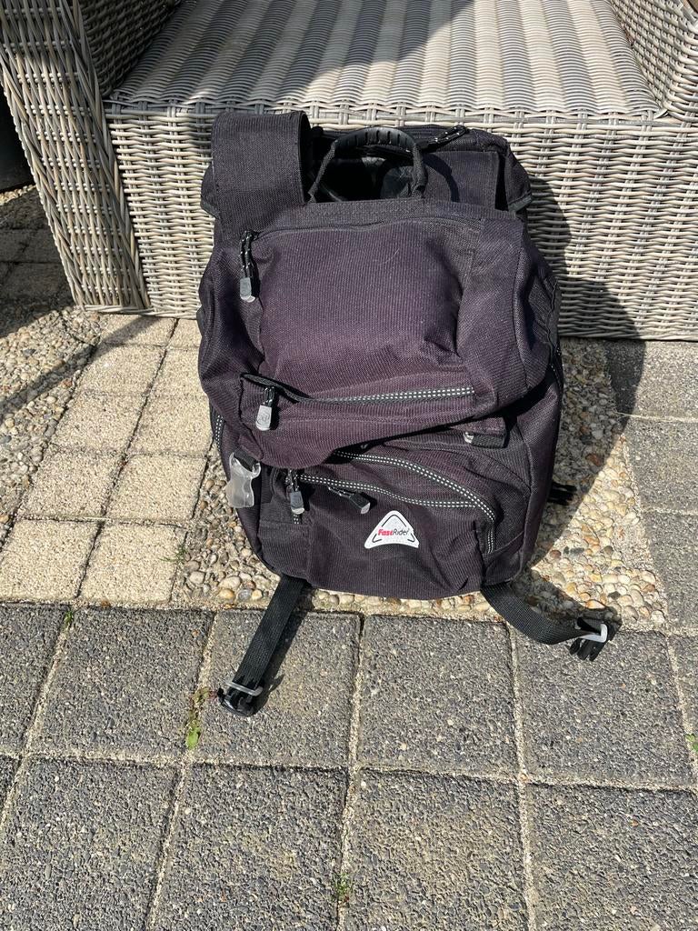 Zwarte Fastrider dubbele fietstas, Ophalen, Gebruikt