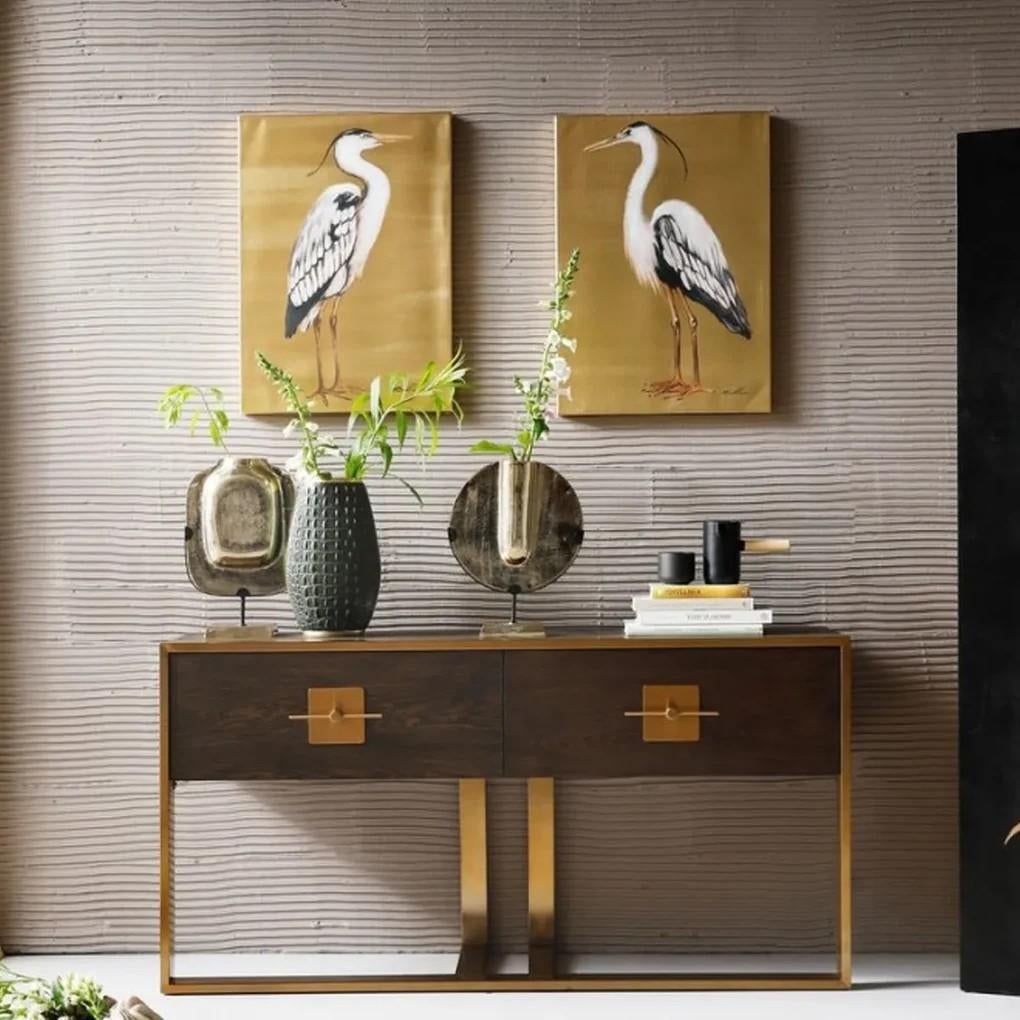2 Kare Design Touched Heron schilderijen 50x70, Ophalen