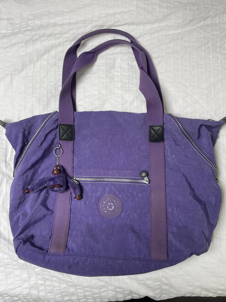 Kipling Art M tas paars, Sieraden, Tassen en Uiterlijk, Tassen | Damestassen, Ophalen of Verzenden, Gebruikt, Paars, Overige typen