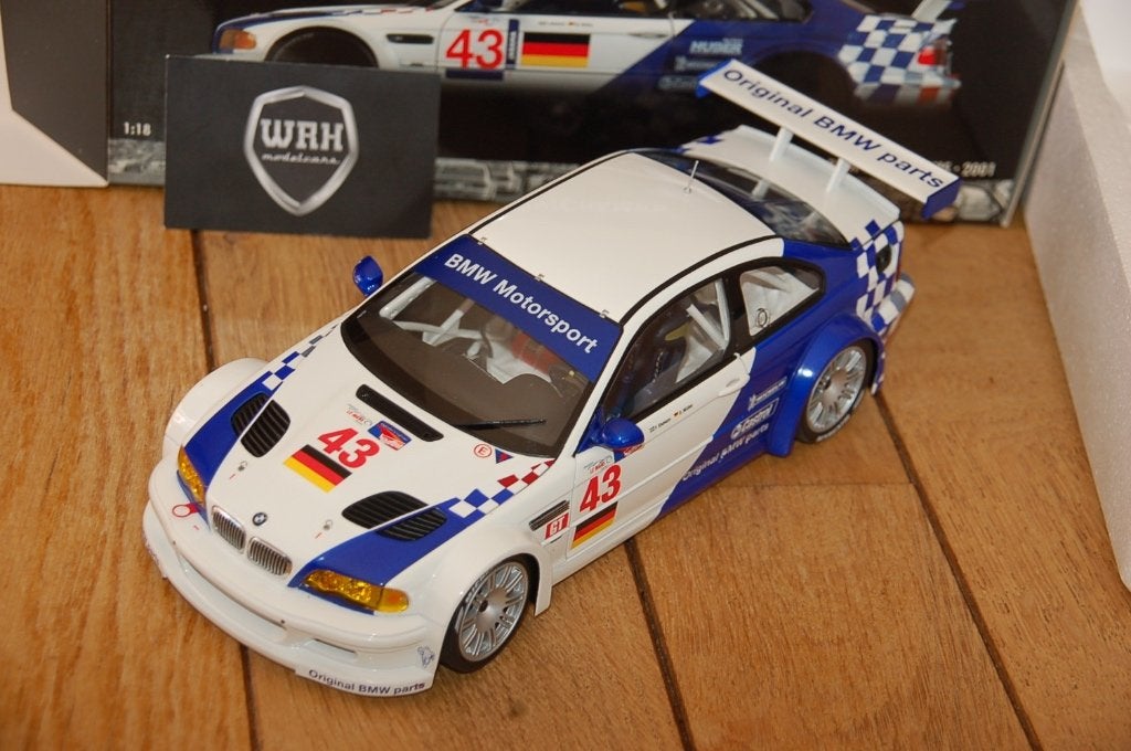 1:18 BMW M3 E46 GTR LEMANS #43 Minichamps WRH, Verzenden, Zo goed als nieuw, Auto, MiniChamps