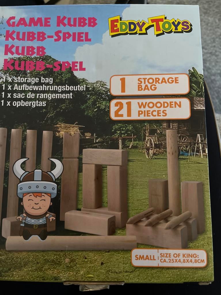 Kubb Spel - Houten Werpspel voor Buiten, Ophalen of Verzenden, Nieuw