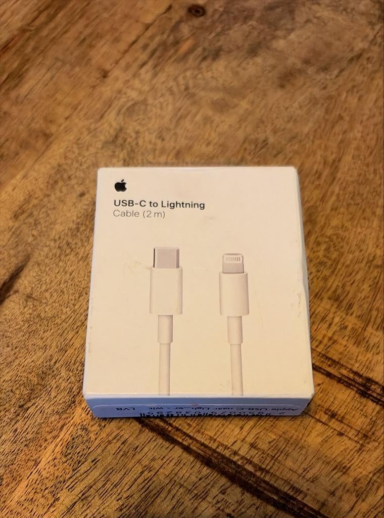 Apple Lightning cable USB-C naar Lightning kabel wit 2m, Ophalen of Verzenden, Nieuw, Apple iPhone