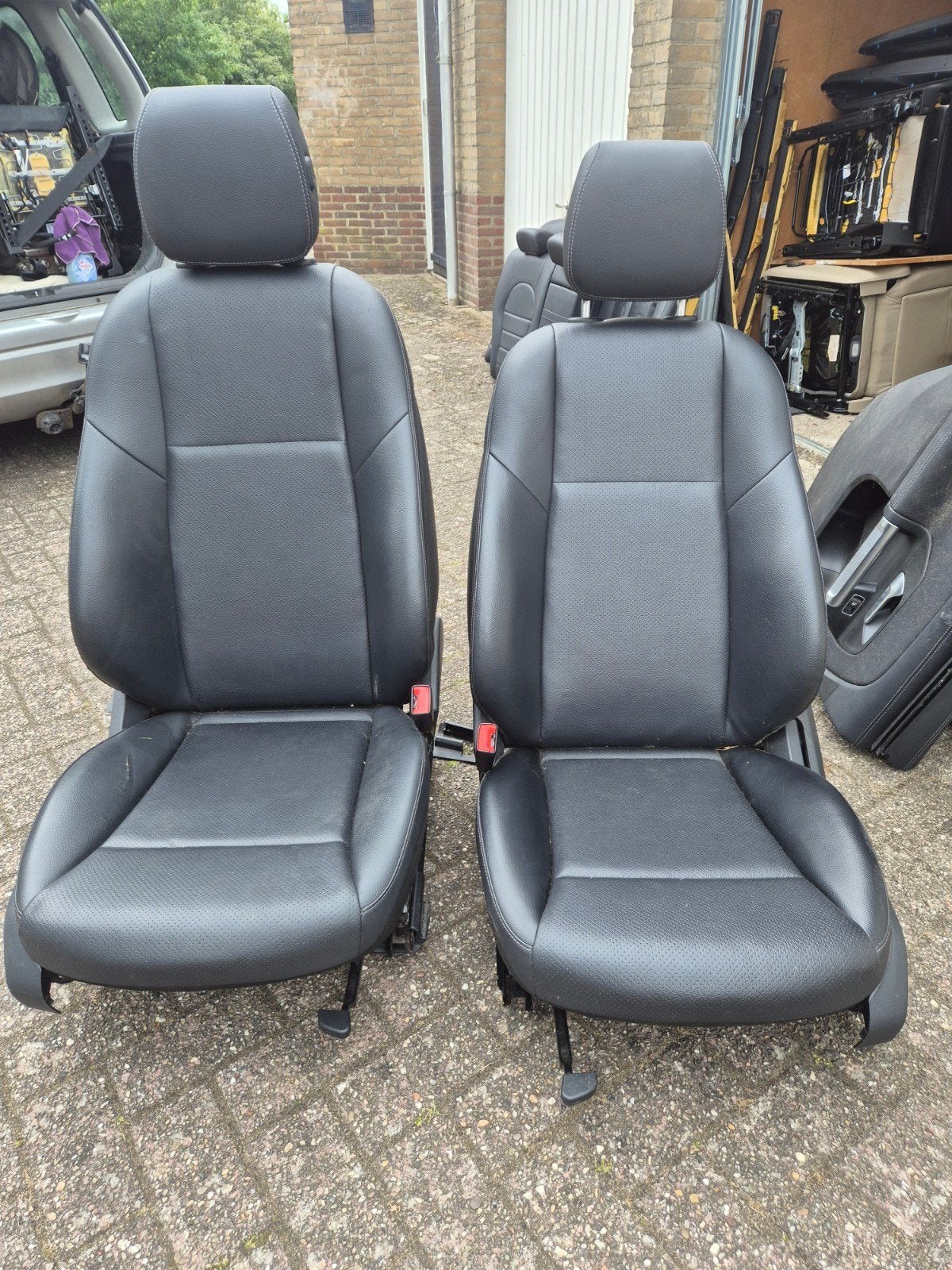 Mercedes C klasse c205 zwart leren stoelen en achterbank, Ophalen