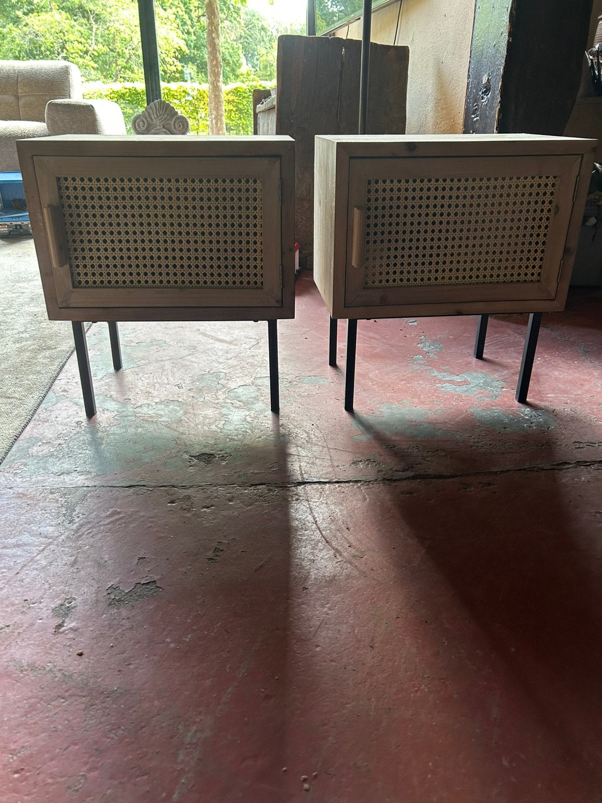 2 nachtkastjes, Ophalen, Zo goed als nieuw, Minder dan 45 cm, Minder dan 55 cm