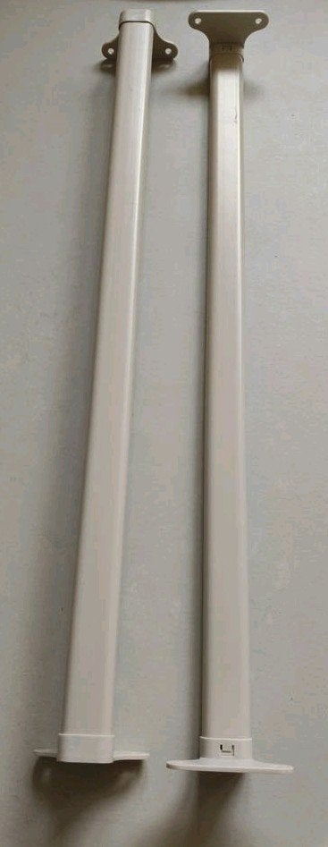 2xIkea Komplement 21590 - taupe - 71cm breed - metalen roede, Ophalen, Gebruikt, 50 tot 100 cm, Minder dan 100 cm