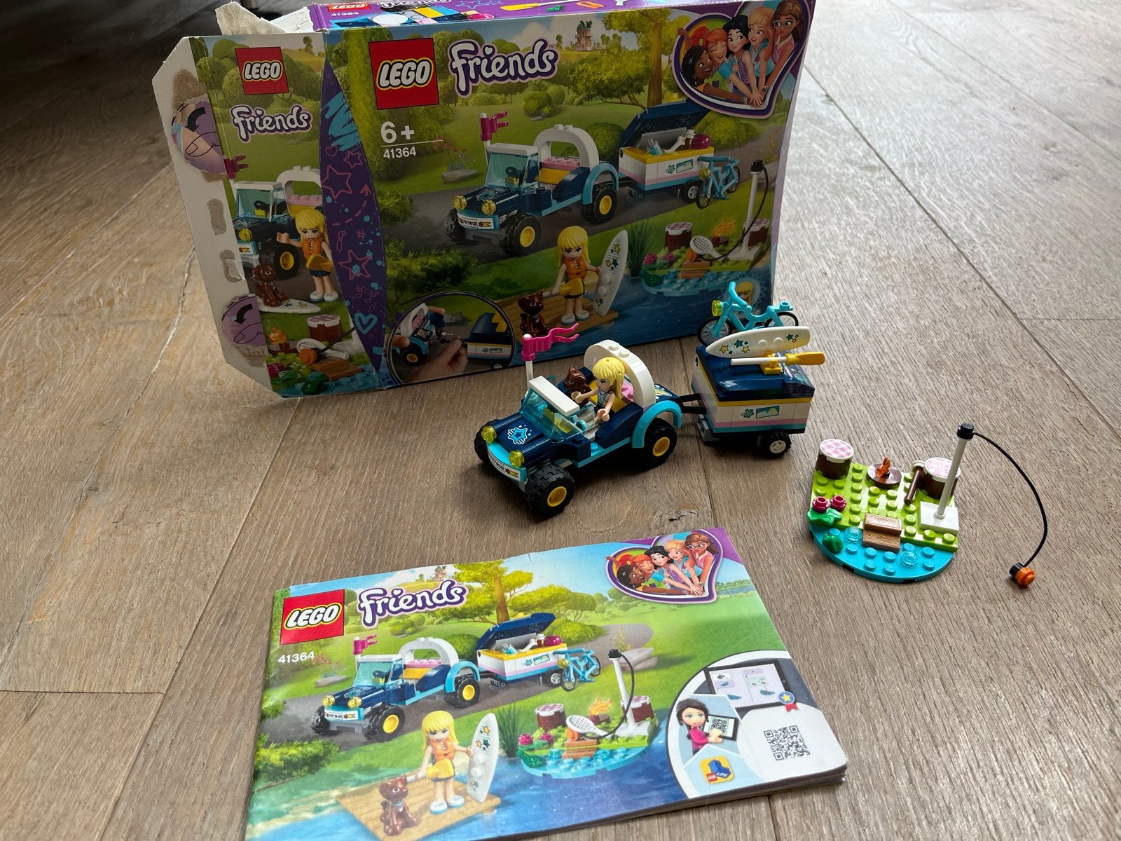 Lego Friends 41364 Stephanie's Buggy & Trailer, Ophalen of Verzenden, Gebruikt