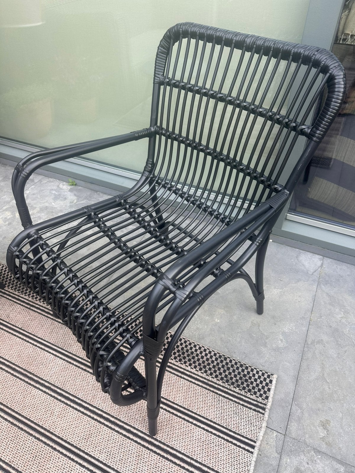 Tuinstoel met kussen, Ophalen, Zo goed als nieuw, Kunststof