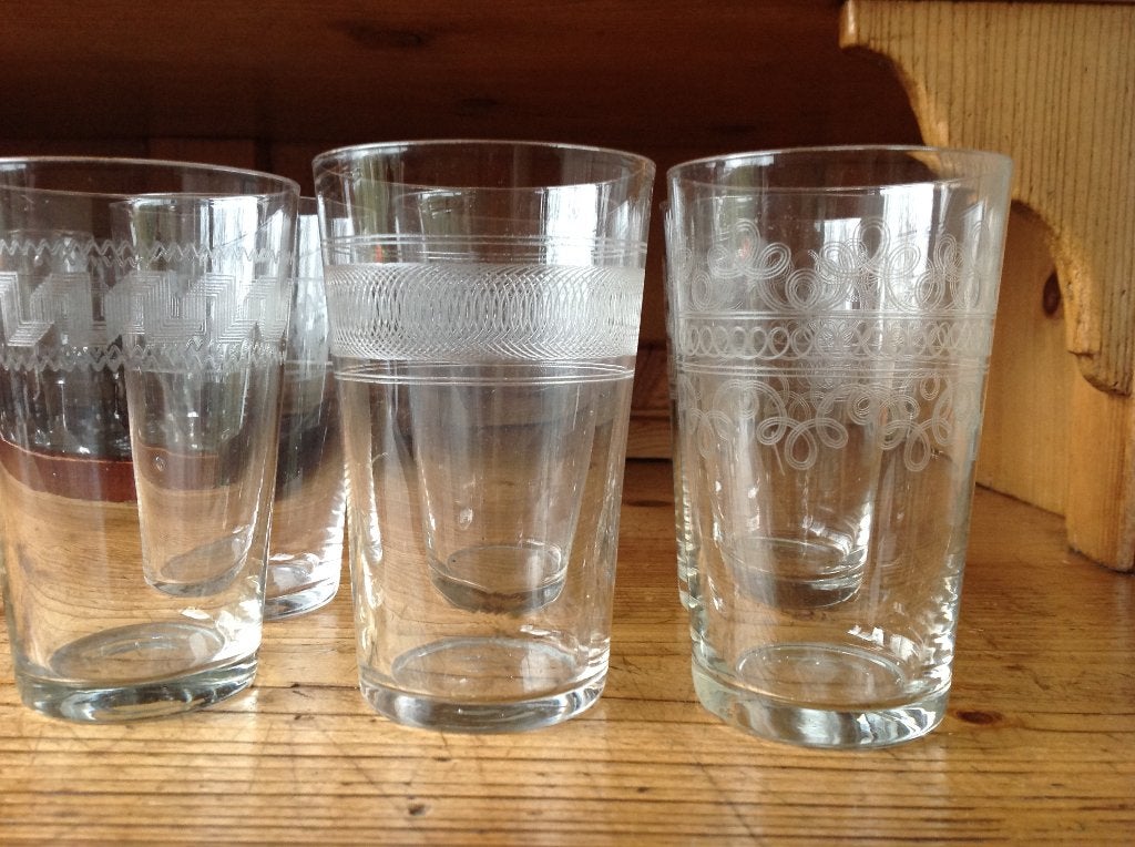Limonade/water glazen, Antiek en Kunst, Antiek | Glas en Kristal, Ophalen of Verzenden