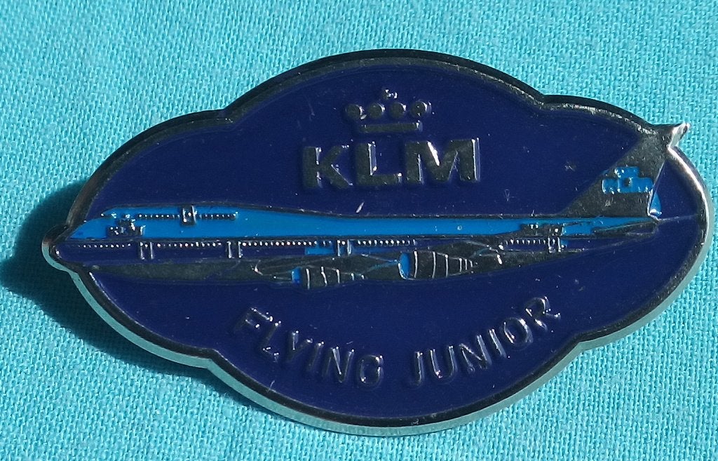 JAREN 70 KLM FLYING JUNIOR SPELDJE LUCHTVAART, Verzenden, Zo goed als nieuw, Patch, Badge of Embleem