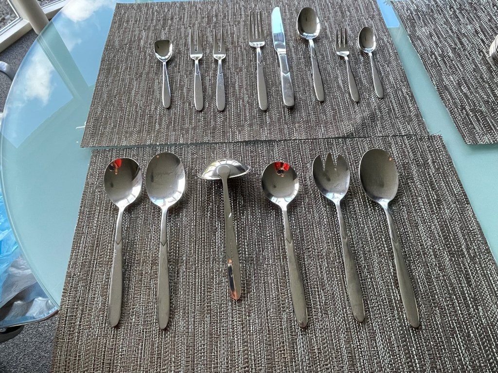 Bestek set rvs, Ophalen, Gebruikt, Rvs of Chroom, Bestekset