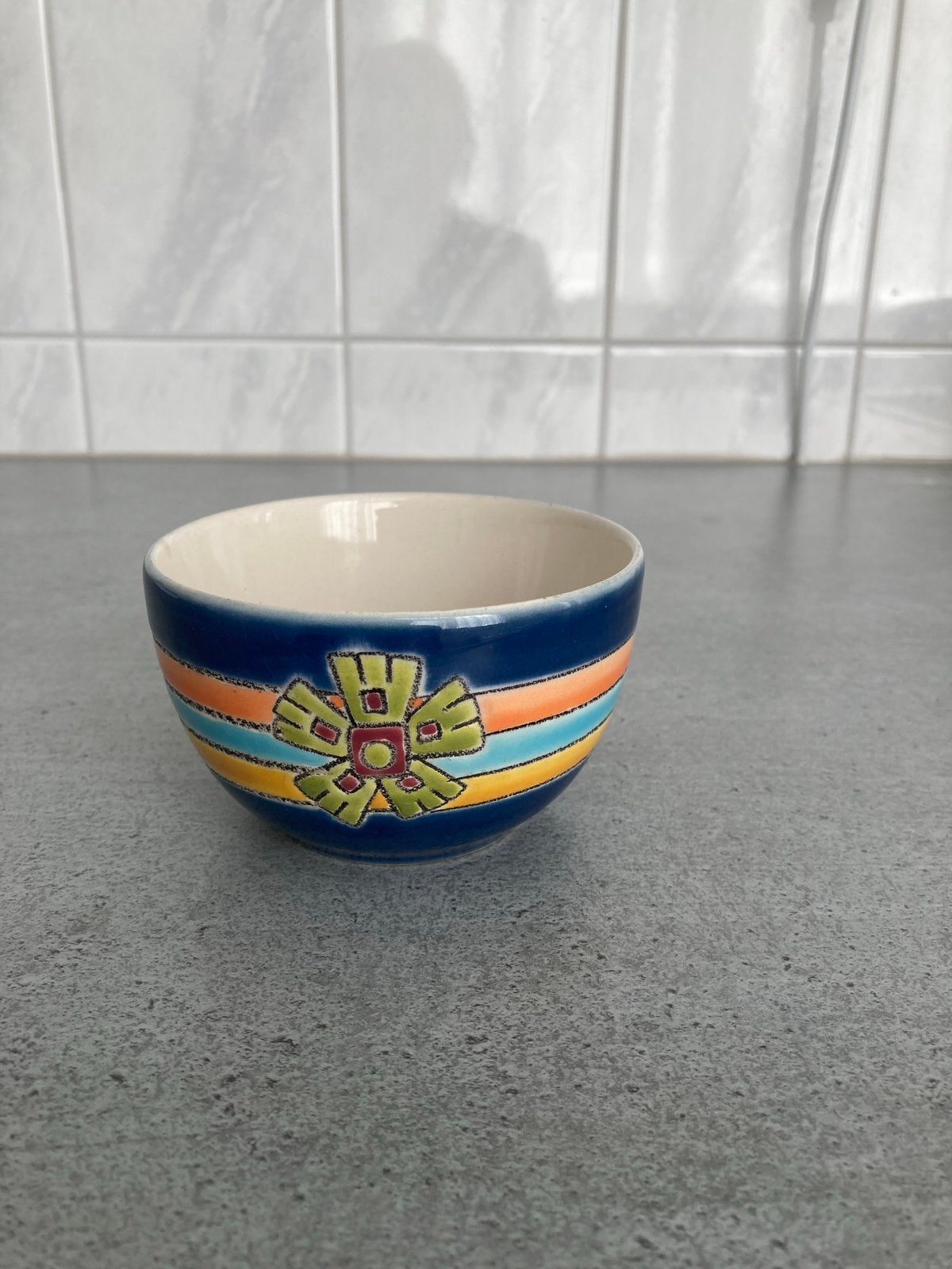 Artesa Handgemaakte Kom uit Ecuador - Fair Trade, Porselein of Keramiek, Schaal, Rond, Ophalen of Verzenden