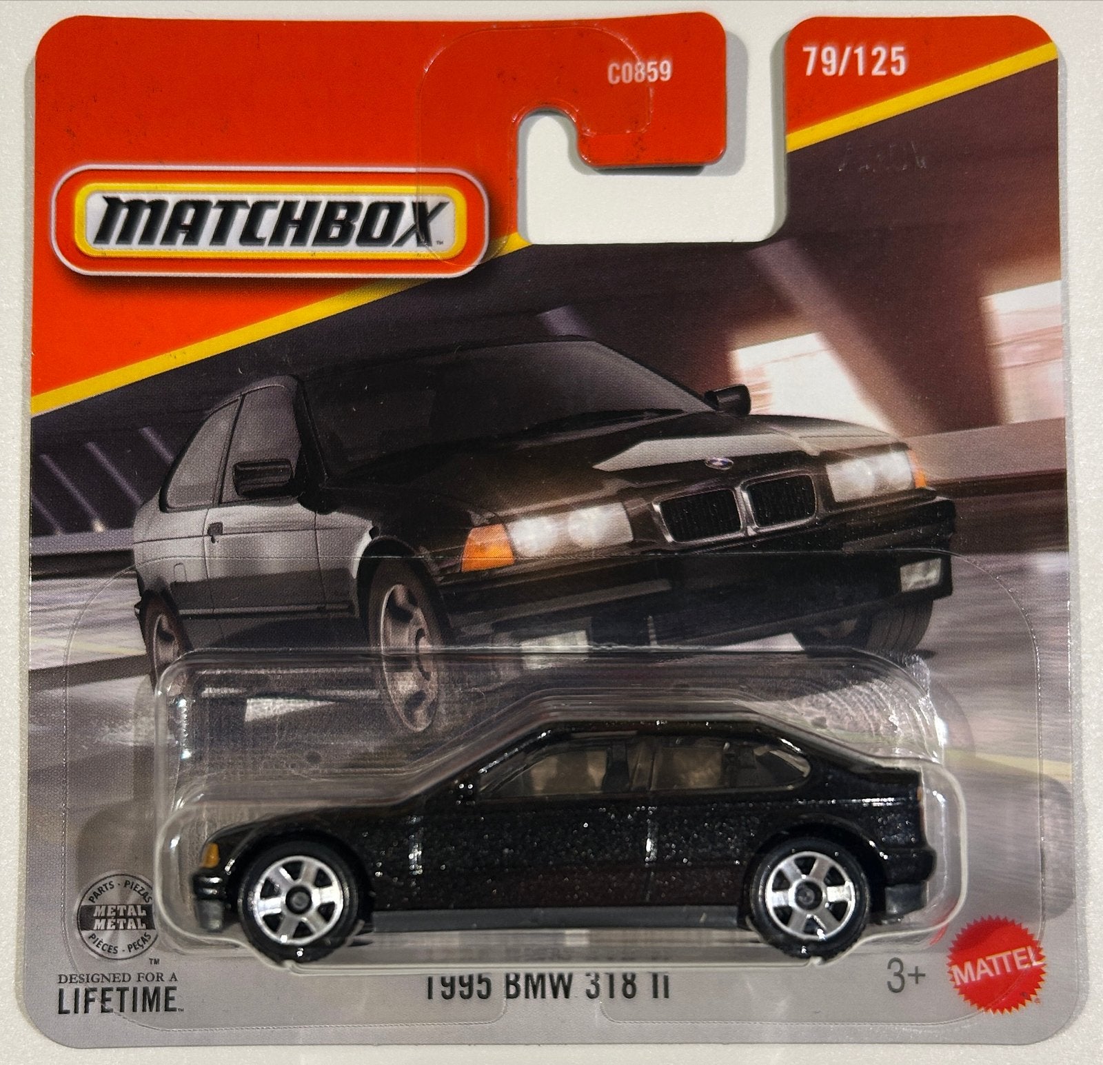 Matchbox 1995 BMW 318 ti - Zwart (79/125), Ophalen of Verzenden, Nieuw, Auto