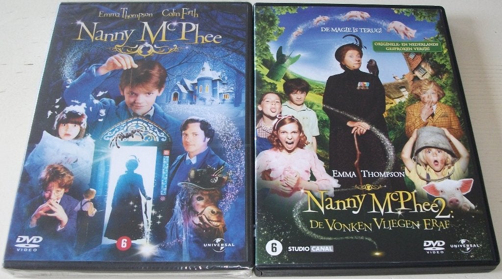Dvd *** NANNY MCPHEE *** Deel 1 + 2, Vanaf 6 jaar, Ophalen of Verzenden, Zo goed als nieuw, Overige genres