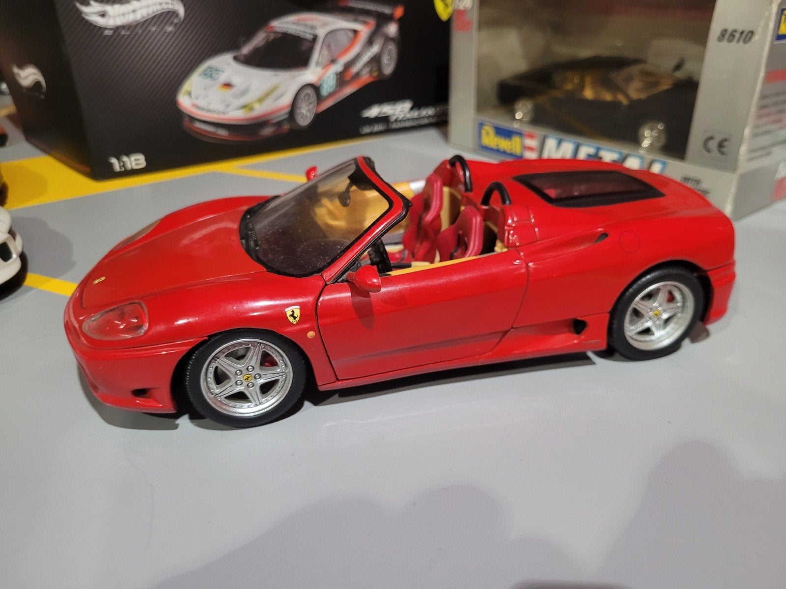ferrari 250LM,  355GTB, 360Spider, Ophalen of Verzenden, Zo goed als nieuw, Bburago