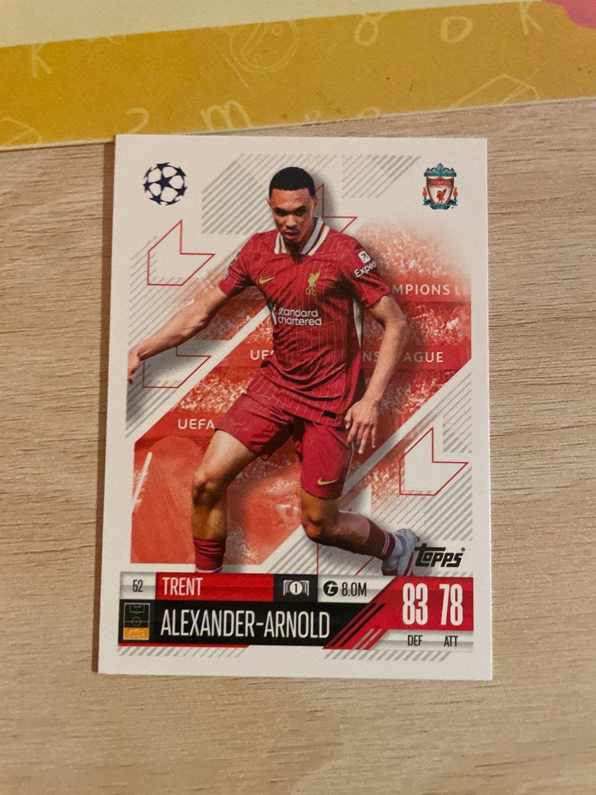 Topps Match Attax Trent Alexander-Arnold Liverpool FC kaart, Ophalen of Verzenden, Zo goed als nieuw, Losse kaart