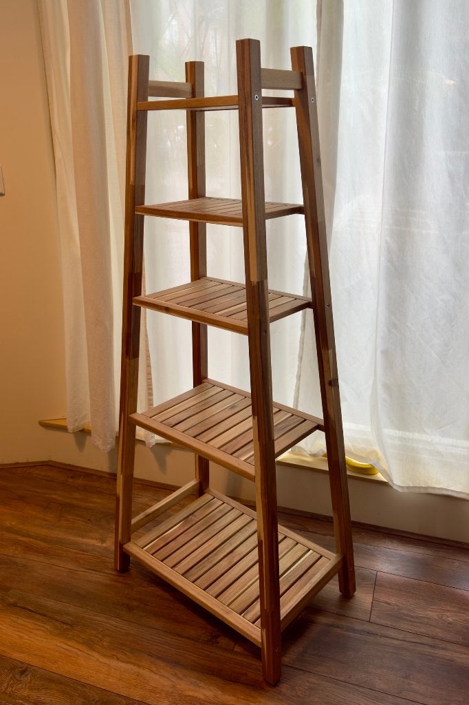 IKEA STOREDAMM stellingkast, acacia, 60x141 cm, Ophalen, Zo goed als nieuw