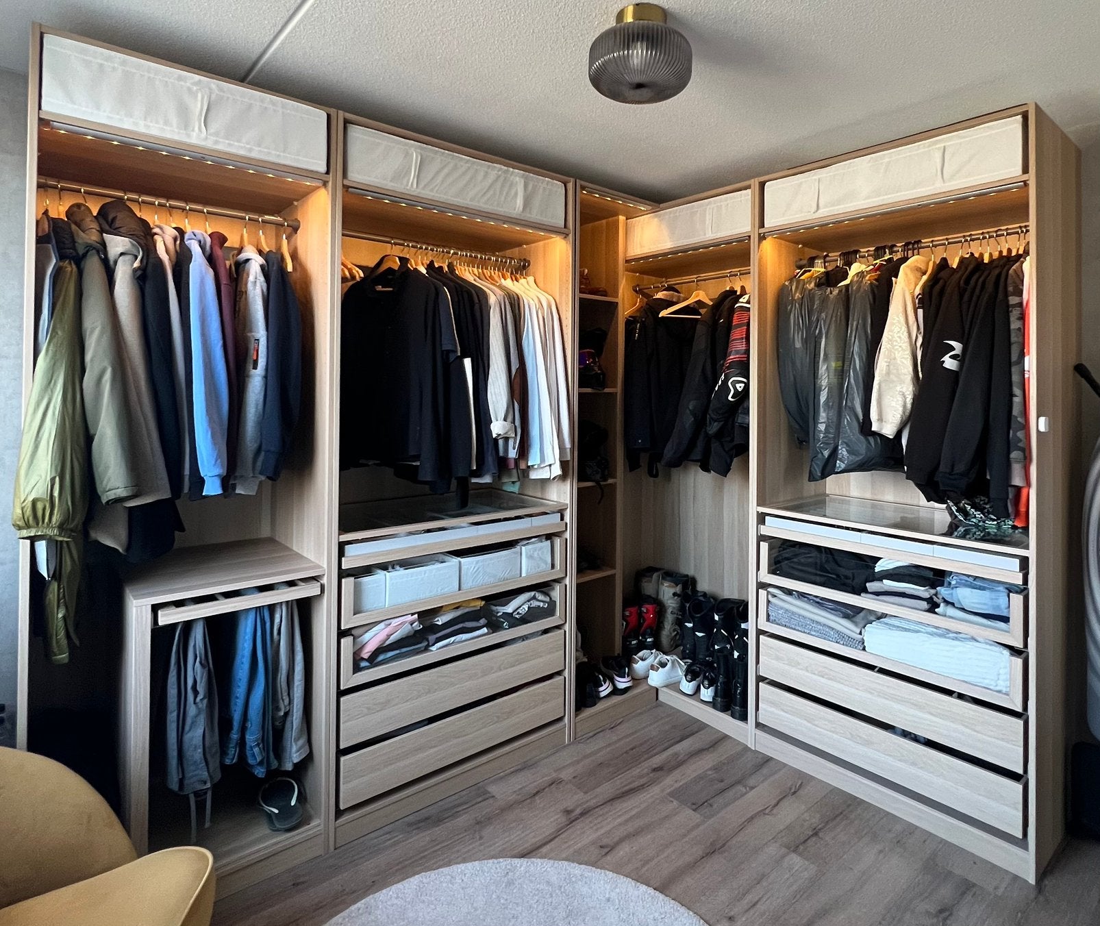 IKEA PAX kast – compleet met lades, hangruimte & accessoires, Ophalen, Met lade(s), 200 cm of meer, Zo goed als nieuw