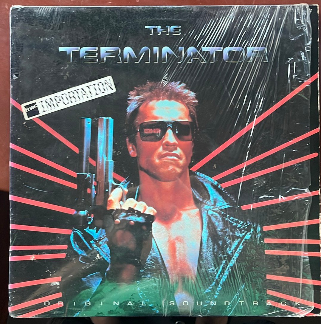 The Terminator Brad Fiedel Schwarzenegger Cameron, LP, Film en Theater, Inclusief binnenhoes, Ophalen of Verzenden