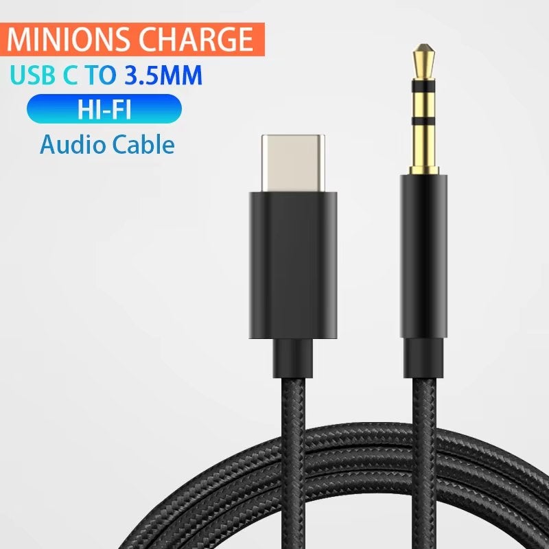 USB C naar jack 3.5 mm kabel, Ophalen of Verzenden, Nieuw
