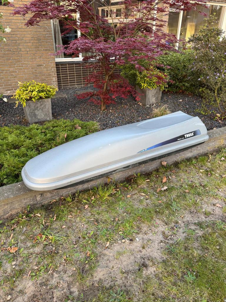 Skibox Thule Alpine 500, Auto diversen, Dakkoffers, Ophalen, Gebruikt