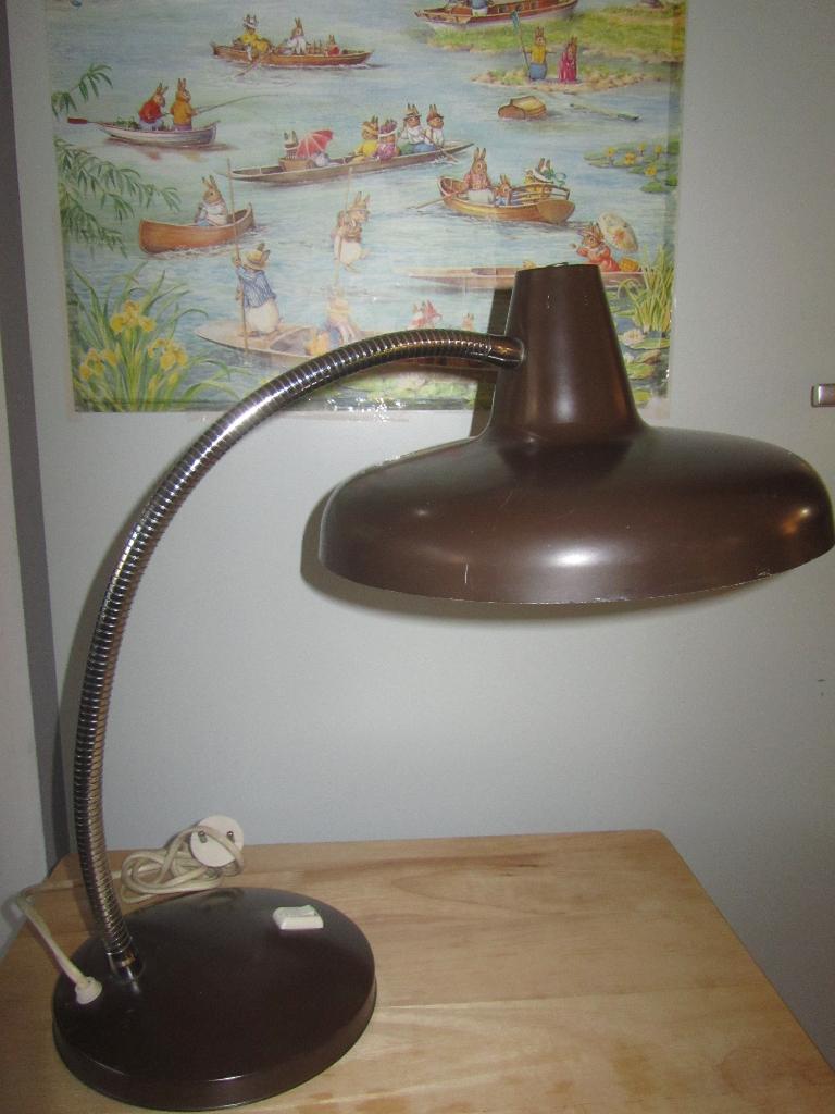 Hala tafellamp werklamp bureaulamp, Ophalen of Verzenden, Gebruikt, Metaal
