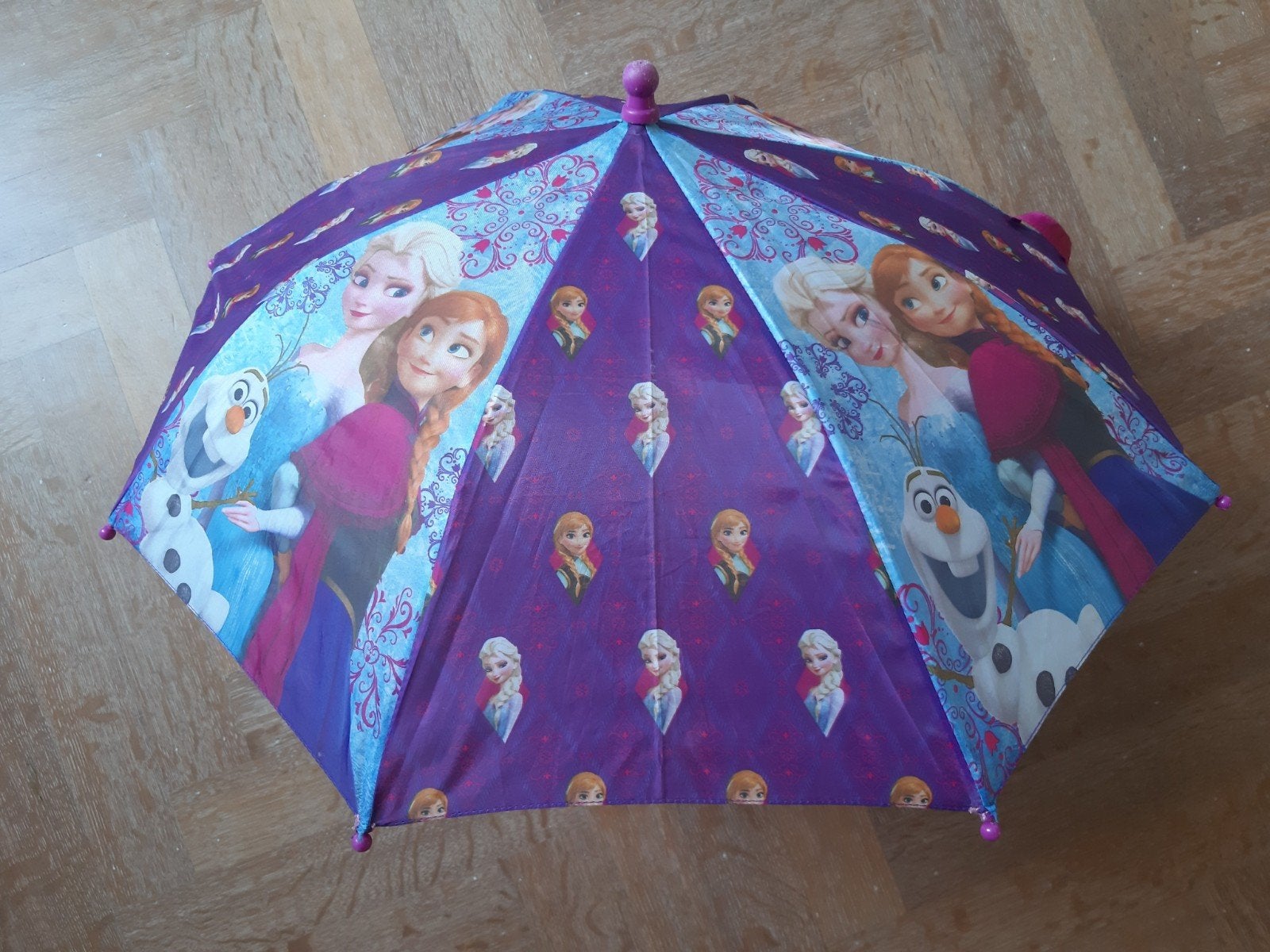 Frozen paraplu voor kinderen, Ophalen of Verzenden, Gebruikt, Paars