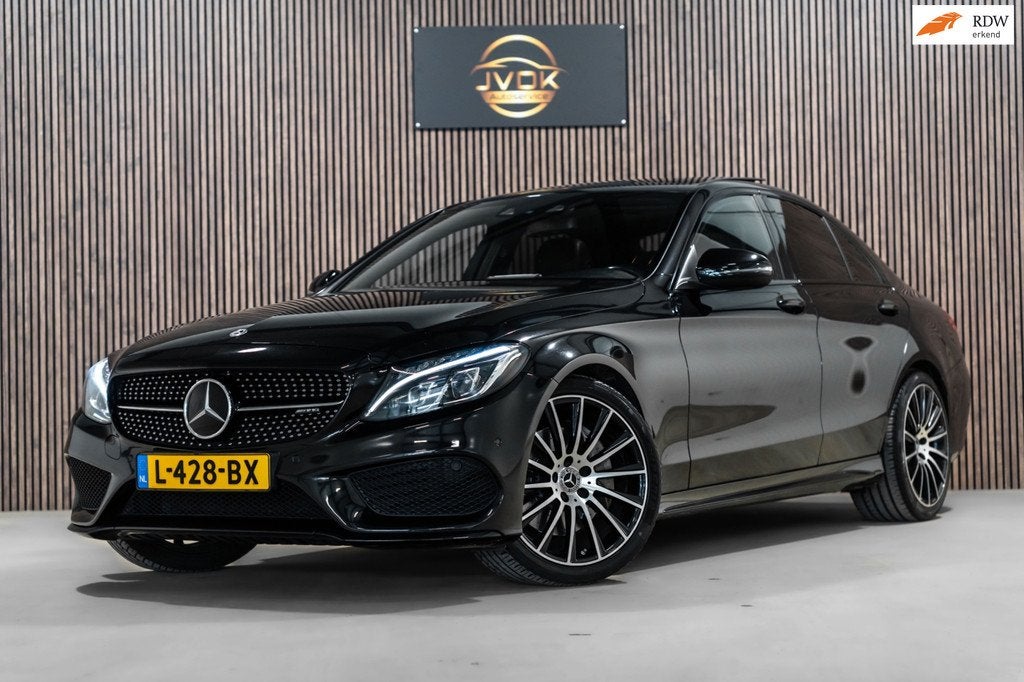 Mercedes-Benz C-klasse 300 Prestige Full Option Pano Camera, Auto's, Automaat, 4 cilinders, Automatische klimaatregeling, Zwart