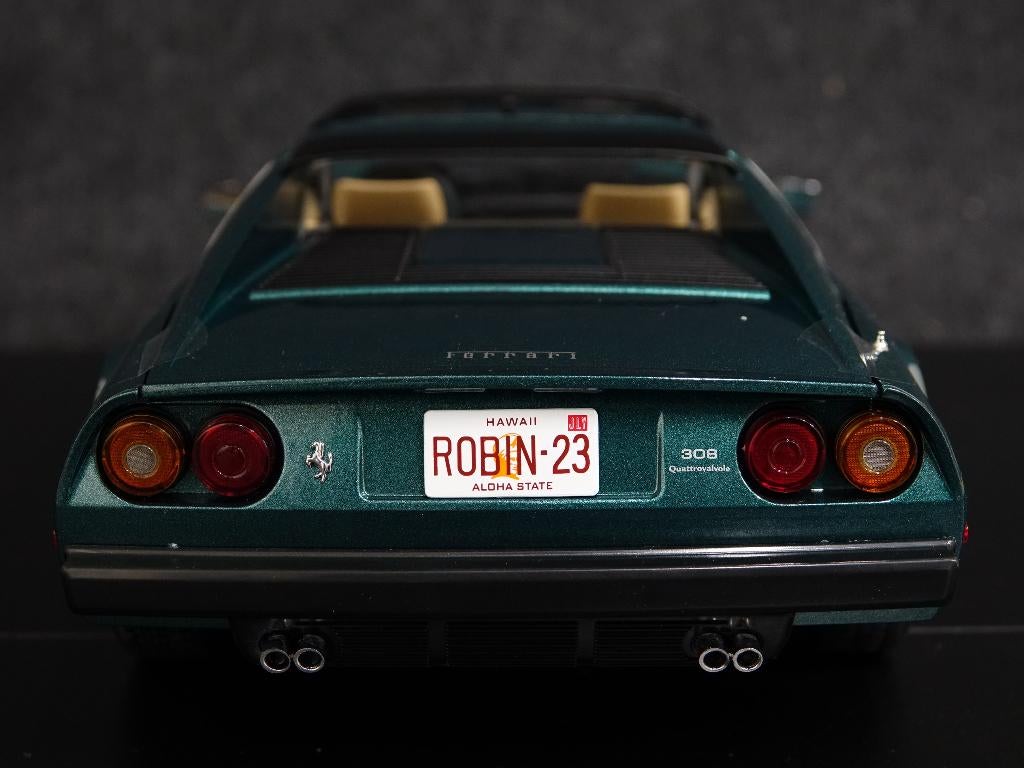 KK-Scale 1:12 Ferrari 308 GTS groen, zwart, rood. Magnum PI, Auto, Onbekend, Nieuw, Ophalen of Verzenden