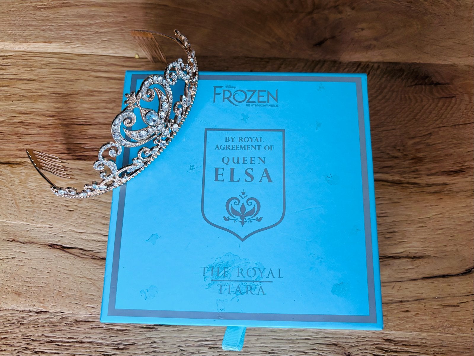 Disney Frozen Elsa Tiara Kroon met Strass Steentjes, Ophalen, Zo goed als nieuw, 134 t/m 140, Meisje