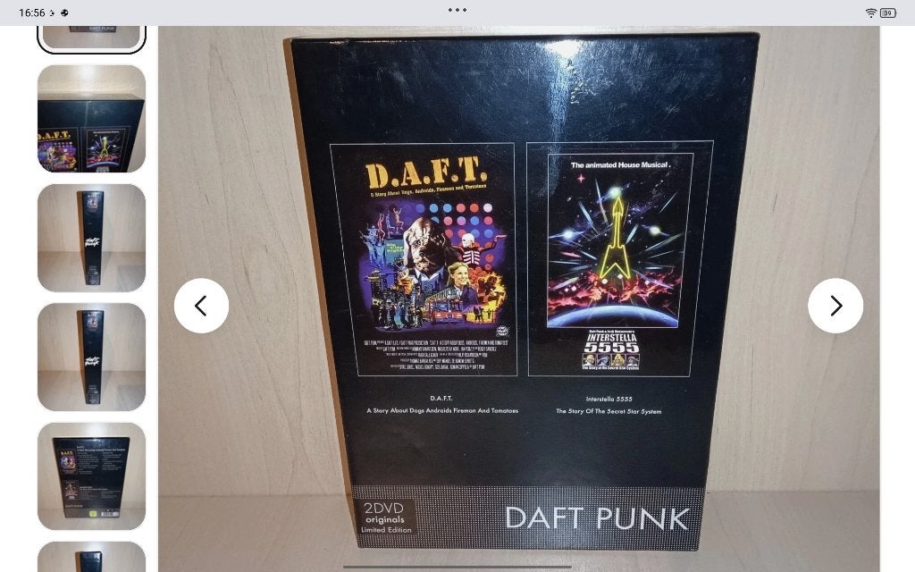 Daft Punk Limited 2 DVD box set D.A.F.T. & Interstella 5555, Vanaf 16 jaar, Verzenden, Zo goed als nieuw