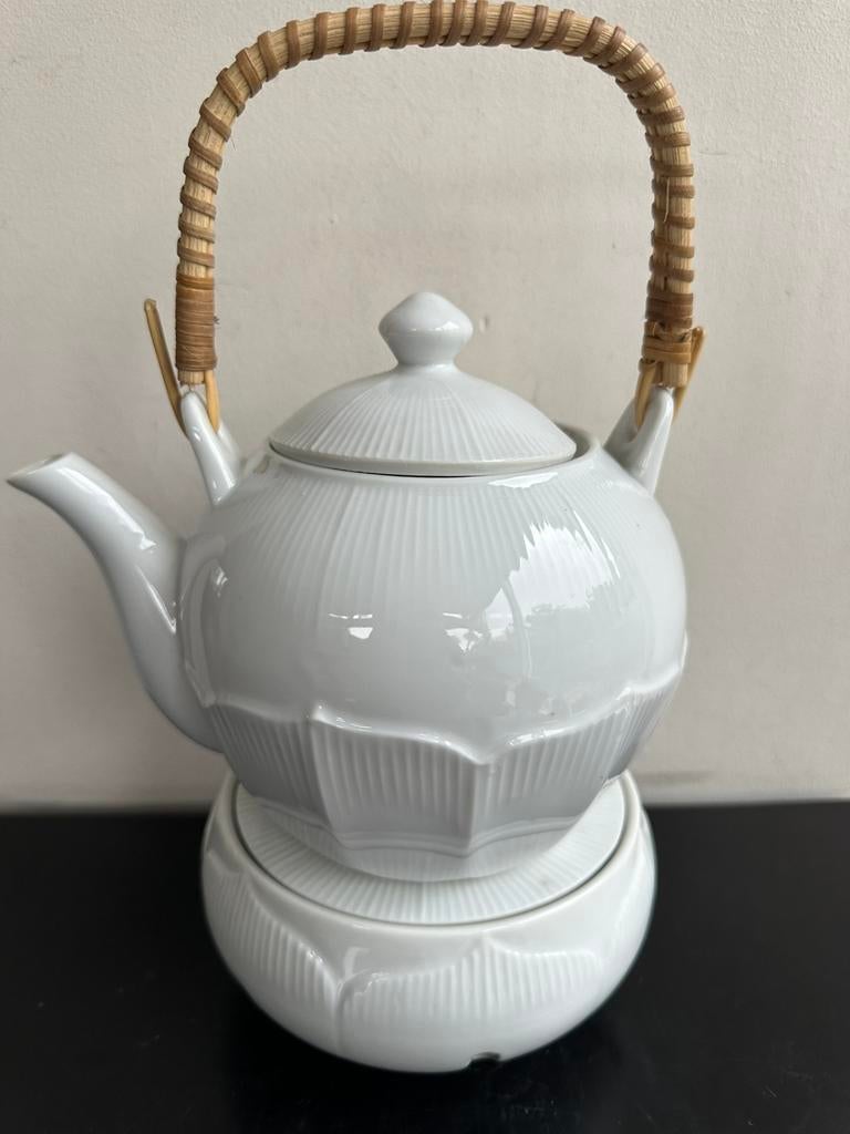 Chinees Otagiri porselein Theepot en Warmhouder Lotus model, Ophalen of Verzenden, Gebruikt, Porselein