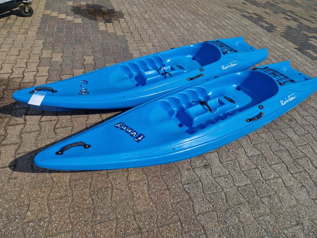 2x Rainbow Funny, Watersport en Boten, Kano's, Gebruikt, Kajak, Eén persoon, Ophalen