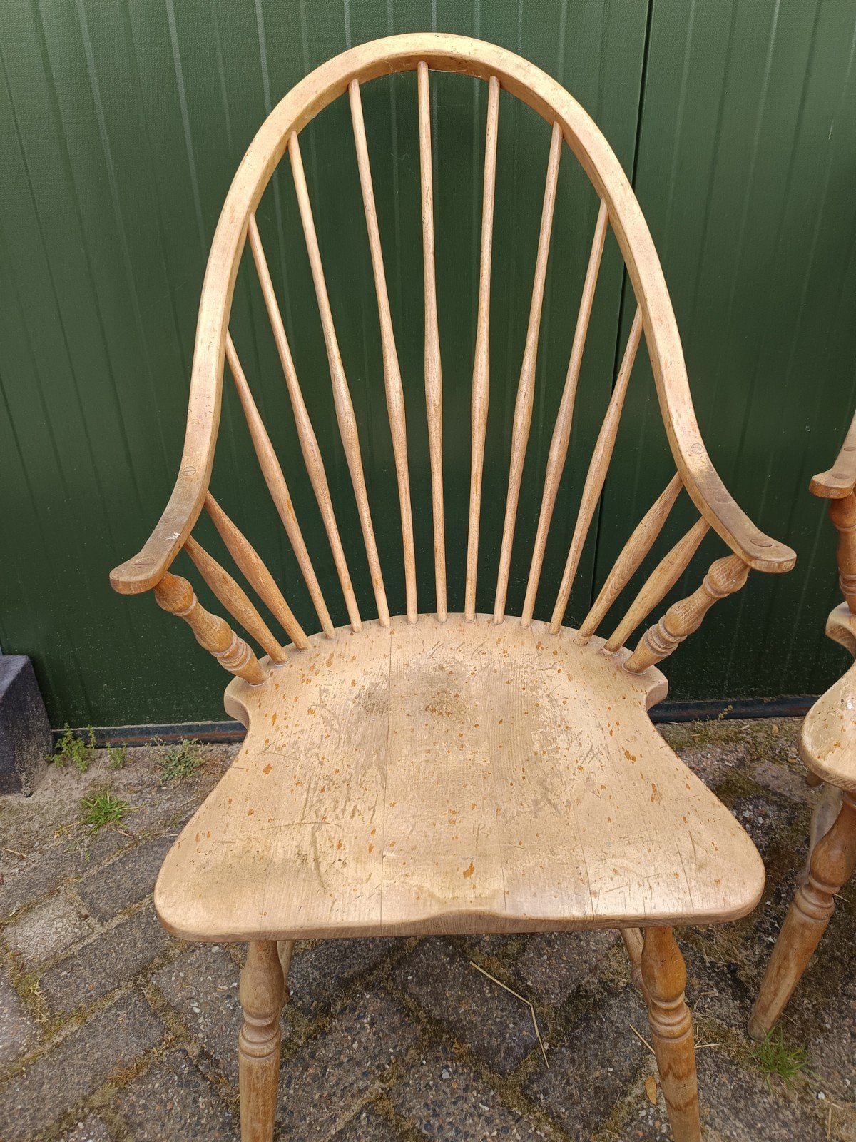 Set van 4 Engelse Windsor stoelen, lichte gebruikssporen, Antiek en Kunst, Antiek | Meubels | Stoelen en Banken, Ophalen