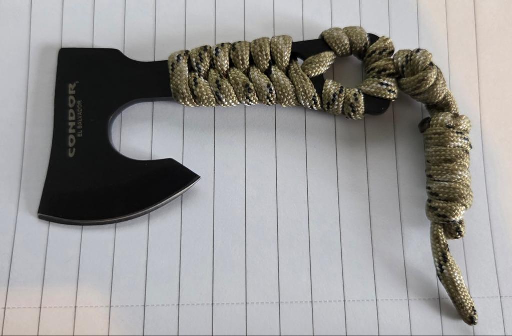 Condor Carlitos Neck Hatchet Desert Camo - Ongebruikt, Caravans en Kamperen, Ophalen of Verzenden, Nieuw