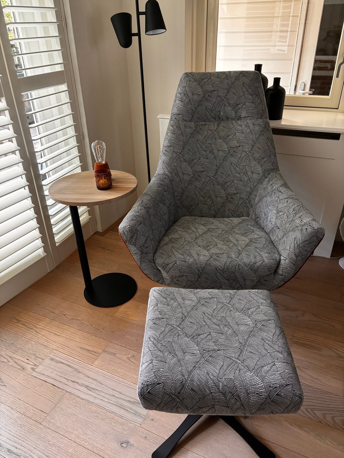 DYKK Fauteuil met voetenbank - Zo goed als nieuw, 75 tot 100 cm, Ophalen of Verzenden, Zo goed als nieuw, 75 tot 100 cm
