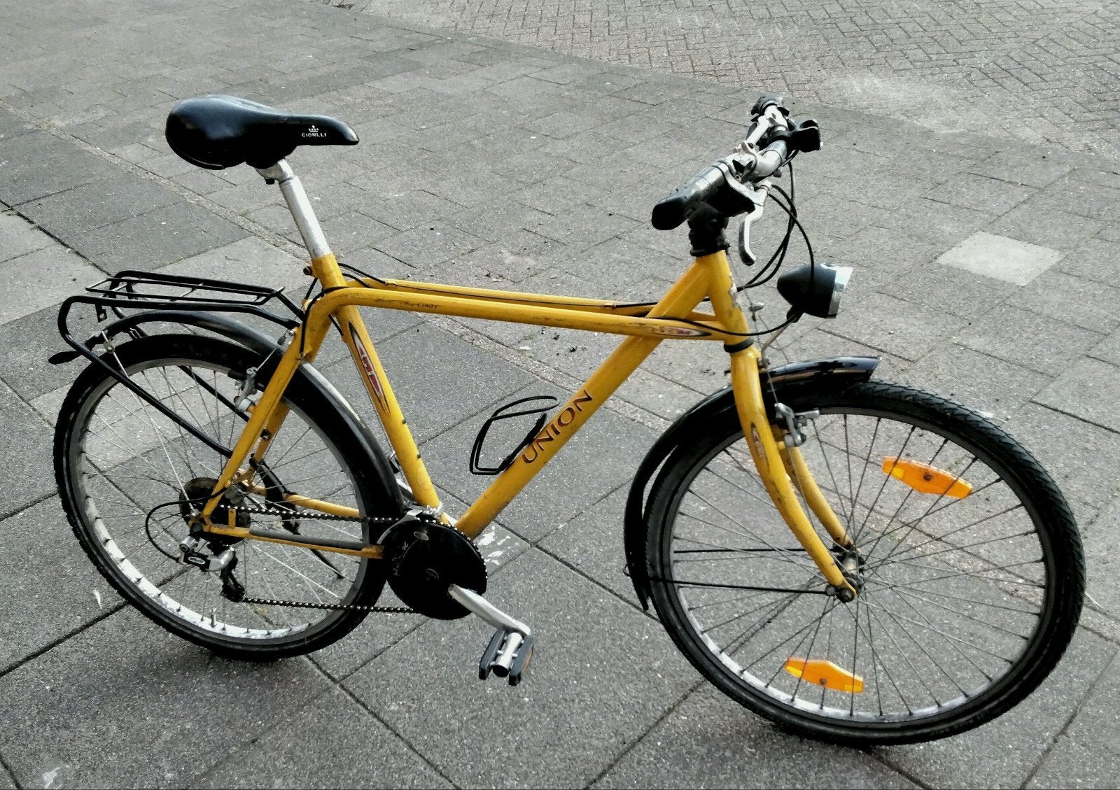 Union Herenfiets 21V 57 cm Rijklaar!, Gebruikt, Velgrem, Versnellingen, 53 tot 57 cm